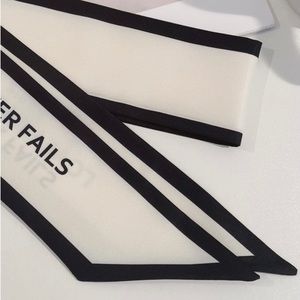 Letter Graphic Thin Purse Scarf / Hairband / Scarf - #309 / 5 for $70